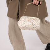 Ultra-Rare Louis Vuitton x Takashi Murakami Multicolor Monogram Satin Aumoniere Clutch on Chain