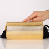 Ultra-Rare Fendi 1960s Gold Roma Coin Clasp Clutch