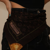 Louis Vuitton Monogram Trunk Trompe L'Oeil Scarf
