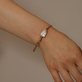 Bvlgari 18K RG Mother of Pearl and Diamond Gelati Bracelet