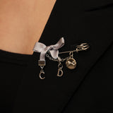 Dior Beauty Bow Safety Pin Brooch