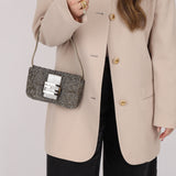 Ultra-Rare Fendi Zucchino Beaded Mini Baguette on Lizard Strap