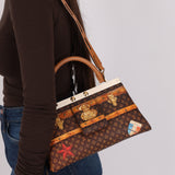 Rare Louis Vuitton 2018 Transformed Monogram Crown Frame Kelly Bag