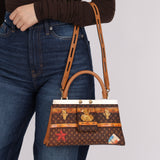 Rare Louis Vuitton 2018 Transformed Monogram Crown Frame Kelly Bag