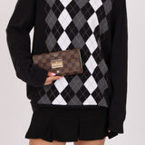 Louis Vuitton Damier Ebene Trunk Portefeuille Sarah Folded Wallet