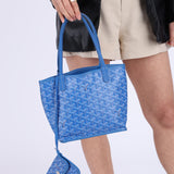 Goyard Reversible Sky Blue Mini Anjou Tote