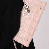 Dior Light Pink Perforated Cannage Leather East West Lady Dior Bag