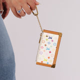 Limited Edition Louis Vuitton x Takashi Murakami Monogram Multicolor Blanc Key Pouch
