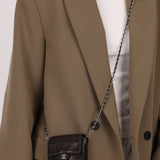 Chanel 2000 Lambskin Chocolate Bar Micro Crossbody