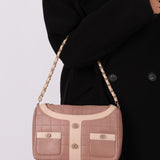 Chanel 2002 Calfskin Quilted Mademoiselle Jacket Shoulder Bag