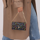 Limited Edition Louis Vuitton x Takashi Murakami Monogram Multicolor Noir Envelope Wallet
