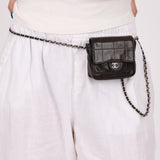 Chanel 2000 Lambskin Chocolate Bar Micro Crossbody