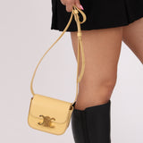 Celine Butter Yellow Mini Almond Claude Bag