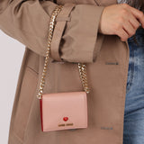 Miu Miu Pink Heart Bifold Wallet