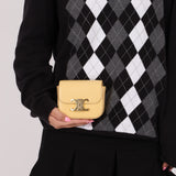 Celine Butter Yellow Mini Almond Claude Bag