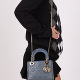Dior 2022 Lambskin Lucky Stars Mini Lady