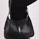 Gucci Leather Paperclip Chain Small Jackie