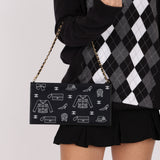 Chanel 2002 Coco Icons Symbol Canvas Pochette