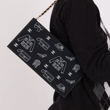 Chanel 2002 Coco Icons Symbol Canvas Pochette