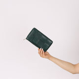 Bottega Veneta Emerald Green Casette Zipped Short Wallet