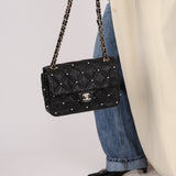 Limited Edition Chanel 2019 Medium Lambskin Pearl Quilted Flap Bag