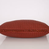 Bottega Veneta Large Fuzzy Deep Terracotta Intrecciato Hobo