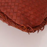 Bottega Veneta Large Fuzzy Deep Terracotta Intrecciato Hobo