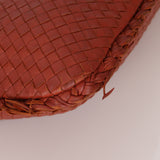 Bottega Veneta Large Fuzzy Deep Terracotta Intrecciato Hobo
