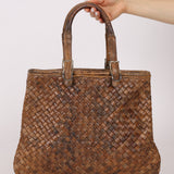 Limited Edition Bottega Veneta x Bergdorf Goodman 2003 Karang Intrecciato Milo Tote