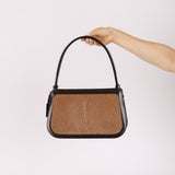Celine Ponyhair Patent Trimmed Donna Bag