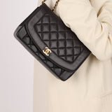 Chanel 1996 Lambskin Medium Diana 24K GP