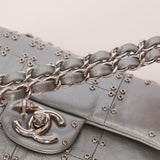 Rare Chanel 2016 Glazed Calfskin Grommet Airline Rectangular Mini Flap Bag