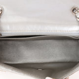 Rare Chanel 2016 Glazed Calfskin Grommet Airline Rectangular Mini Flap Bag