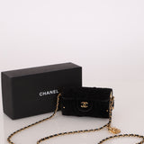 Limited Edition Chanel Métiers D'art 2021 Velvet Embossed Jewel Miniaudiere