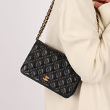Chanel 2019 Paris-New York Lambskin Studded Wallet on Chain