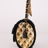 Limited Edition Chanel Métiers D'art 2021 Velvet Embossed Jewel Miniaudiere