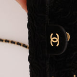 Limited Edition Chanel Métiers D'art 2021 Velvet Embossed Jewel Miniaudiere