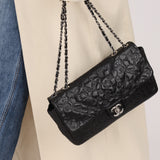 Chanel 2010 Calfskin Embossed Lucky Charms Symbol Flap Bag