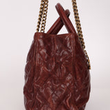 Chanel 2012 Paris-Bombay Burgundy Small Aged Caviar Shiva Tote