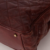 Chanel 2012 Paris-Bombay Burgundy Small Aged Caviar Shiva Tote