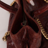 Chanel 2012 Paris-Bombay Burgundy Small Aged Caviar Shiva Tote