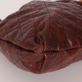 Chanel 2012 Burgundy Aged Caviar Elastic CC Hobo
