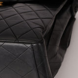 Rare Chanel 1997 Lambskin Turnlock Double-Sided Kelly Shoulder Bag 24k GP