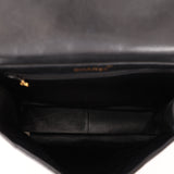 Rare Chanel 1997 Lambskin Turnlock Double-Sided Kelly Shoulder Bag 24k GP
