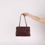 Chanel 2015 Burgundy Paris-Salzburg CC Eyelet Tote