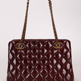 Chanel 2015 Burgundy Paris-Salzburg CC Eyelet Tote