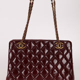 Chanel 2015 Burgundy Paris-Salzburg CC Eyelet Tote