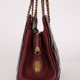 Chanel 2015 Burgundy Paris-Salzburg CC Eyelet Tote