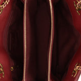 Chanel 2015 Burgundy Paris-Salzburg CC Eyelet Tote