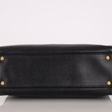 Chanel 1997 Caviar Turnlock North South Tote Bag 24k GP